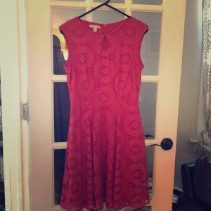 Beautiful Pink Lace Dress size 8